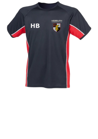Hebburn Comprehensive School Red & Black PE T. Shirt