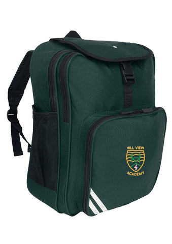 Hill View Academy - Sunderland Bottle Green Junior Backpack