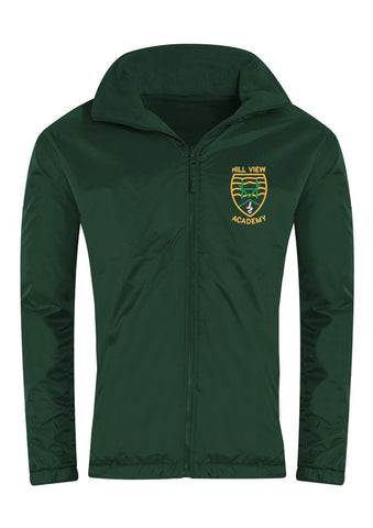 Hill View Academy - Sunderland Bottle Green Showerproof Jacket