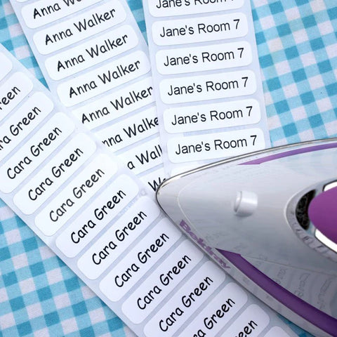 Personalised iron-on name tapes