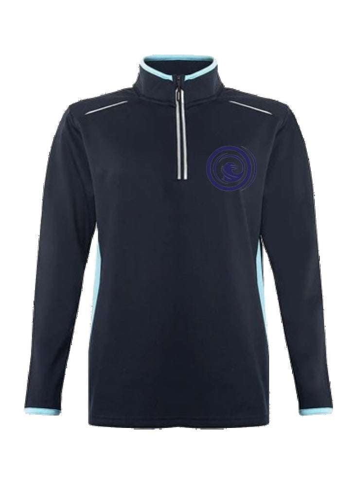 Navy 1/4 Zip Sport Top