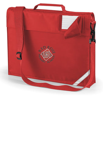 Red Rose Primary School Red Book Bag with Shoulder Strap