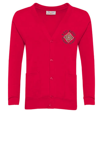 Red Rose Primary School Red Cardigan