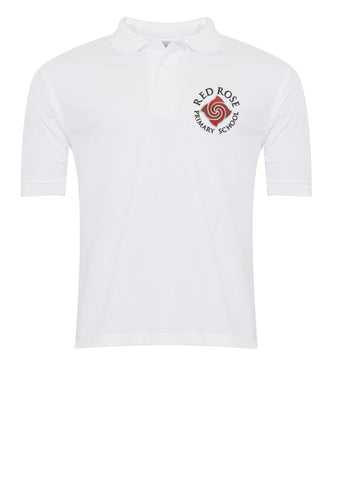 Red Rose Primary School White Polo