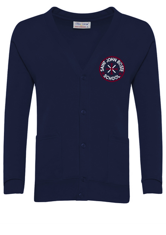 St John Boste R.C. Primary School Navy Cardigan