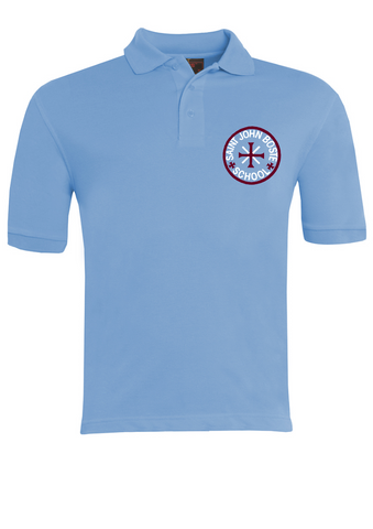 St John Boste R.C. Primary School Sky Blue Polo