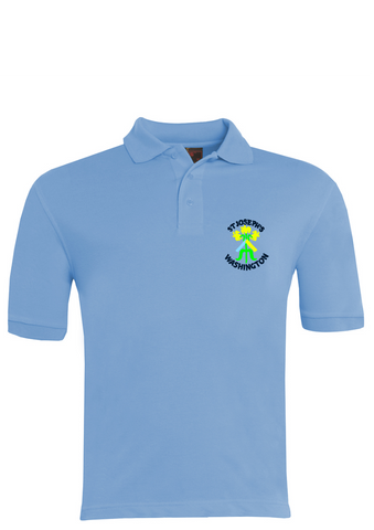 St Joseph's Catholic Primary School - Washington Sky Blue Polo
