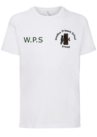 Woodlea Primary School White P.E. T-Shirt