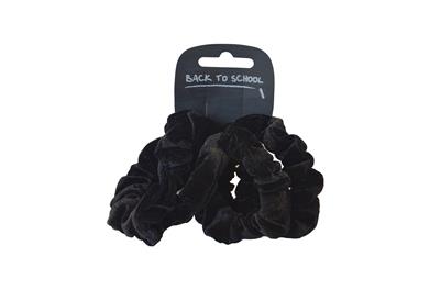 Black Velvet Scrunchie Set