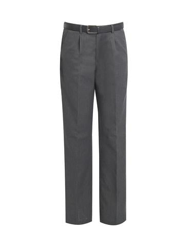 Boy's Grey Leg Length School Trousers