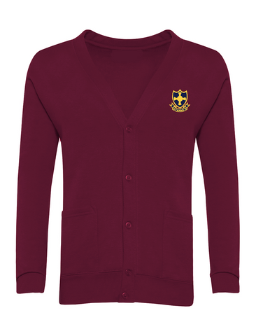 St Anne's R.C Primary School Burgundy Cardigan