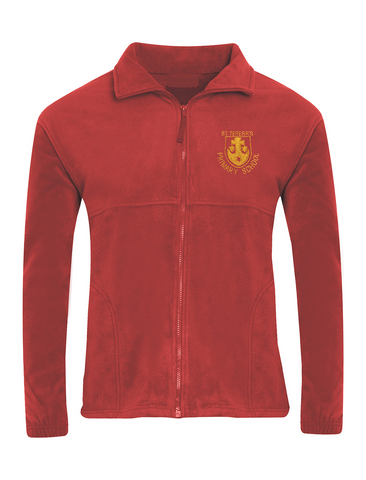 St Teresa's Catholic Primary School Red Fleece Jacket