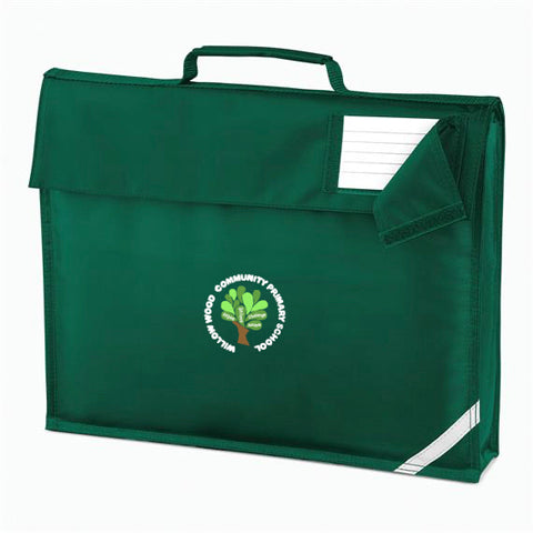 Willow Wood Community Primary School Bottle Green Book Bag