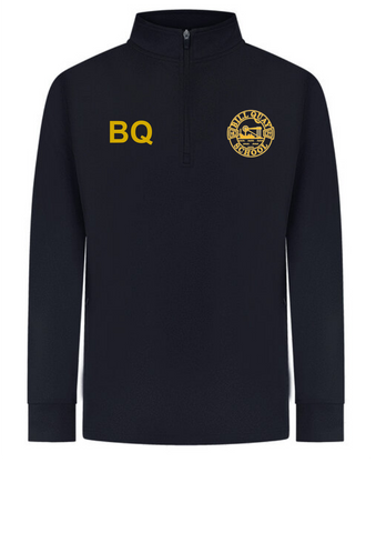 Bill Quay Primary School Navy 1/4 Zip Sports Top