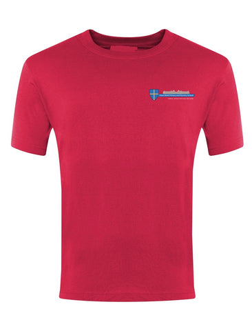 Dean Bank Primary and Nursery School Red P.E. T-Shirt
