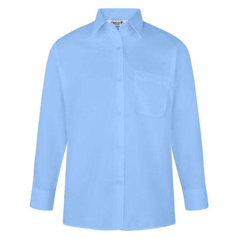 Single pack of Girls Long Sleeve Blue Shirt