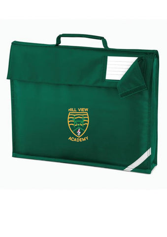 Hill View Academy - Sunderland Bottle Green Book Bag