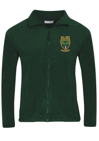Hill View Academy - Sunderland Bottle Green Fleece Jacket