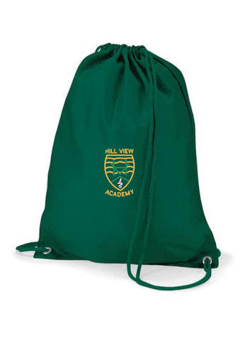 Hill View Academy - Sunderland Bottle Green Gym Bag