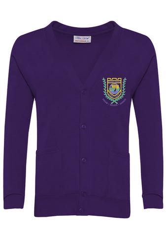 Hylton Castle Primary School Purple Cardigan