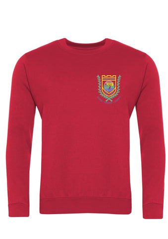 Hylton Castle Primary School Red Sweatshirt