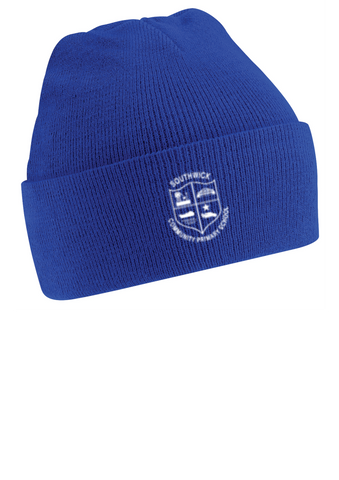 Southwick Community Primary School Royal Blue Knitted Hat
