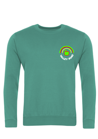 Valley Road Community Primary School Emerald Sweatshirt (Year 5 & 6)