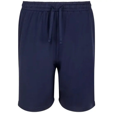 Plain Navy Airtex Shorts
