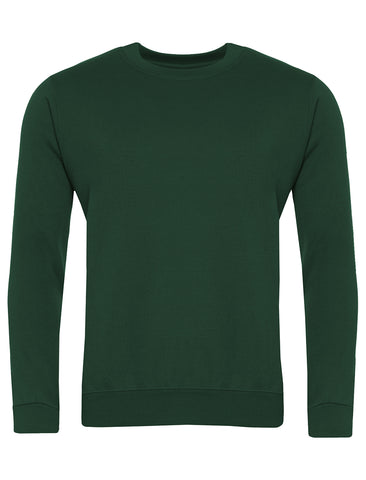 Bottle Green Plain Sweatshirt