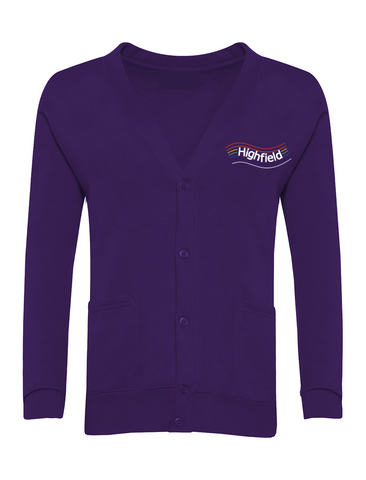 Highfield Academy Purple Cardigan (Nursery - Year 4)