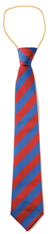 Holley Park Academy Red/Royal Blue Elastic Tie