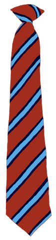 Lord Lawson Of Beamish Academy Brookside/Blue Stripe Clip On Tie