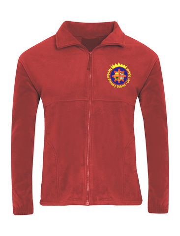 Newker Primary School Red Fleece Jacket
