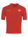 Our Lady Of The Rosary - Rainbows Nursery Red Polo With Initials
