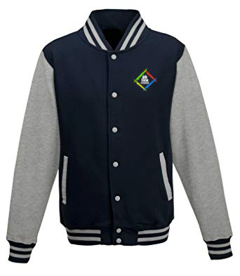 Portland Academy 6th Form Navy Grey Varsity Jacket