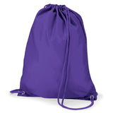 Purple Quadra Draw String Gym Bag