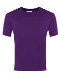 Plain Purple Round Neck P.E. T-Shirt