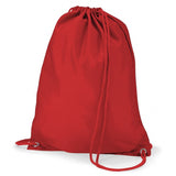 Red Quadra Draw String Gym Bag
