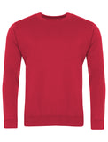 Red Plain Sweatshirt