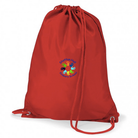 Shotton Hall Primary School Red Gym Bags