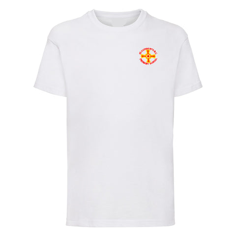 St Cuthbert's Catholic Primary School - Sunderland White P.E. T-Shirt