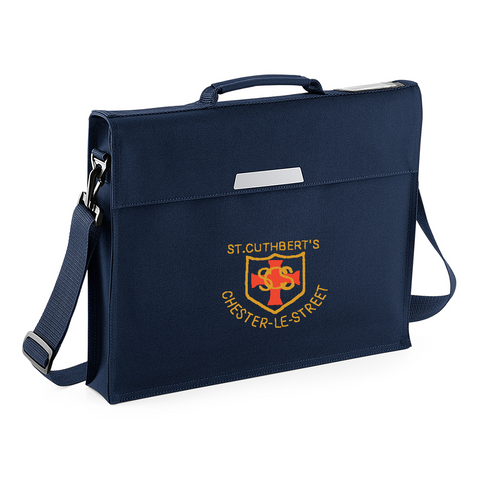 St Cuthberts R.C. Primary School Chester-le-Street Navy Book Bag with Shoulder Strap
