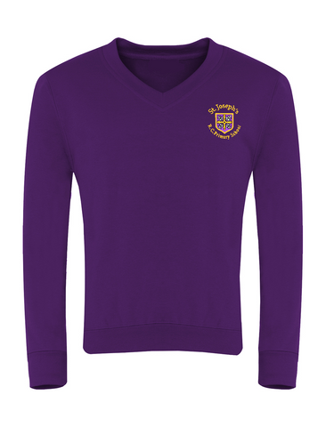St Joseph's R.C. Primary School - Sunderland Purple V-Neck Sweatshirt