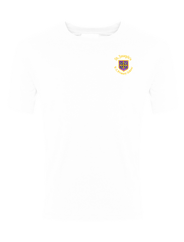 St Joseph's R.C. Primary School - Sunderland White P.E. T-Shirt