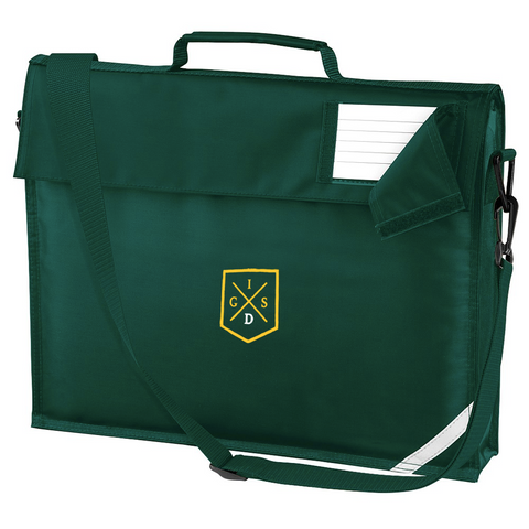 The Independent Grammar School : Durham Bottle Green Book Bag with a Shoulder Strap